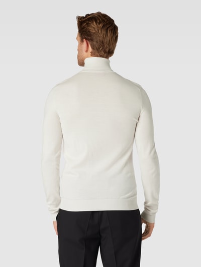 HUGO Strickpullover mit Rollkragen Modell 'San Thomas' Offwhite 5