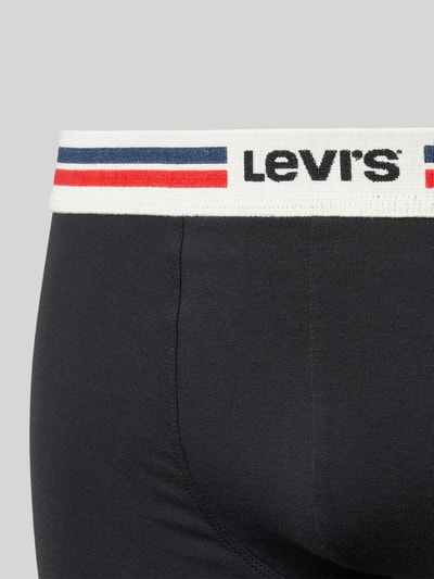 Levi's® Boxershort met elastische band met logo in een set van 3 stuks Zwart - 2