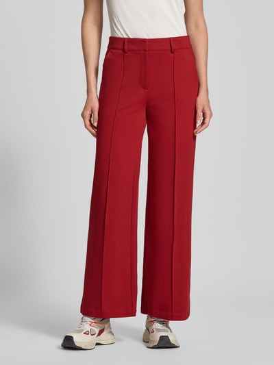 ICHI Broek met wijde pijpen, model 'KATE' Rood - 4