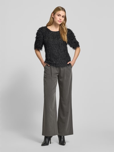 FREE/QUENT Stoffen broek met Franse steekzakken, model 'WIDY' Donkergrijs - 1