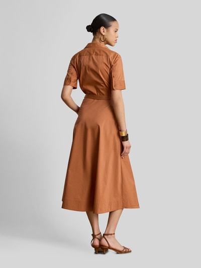 Lauren Ralph Lauren Taliowana sukienka casualowa z mieszanki bawełny Terakotowy 5