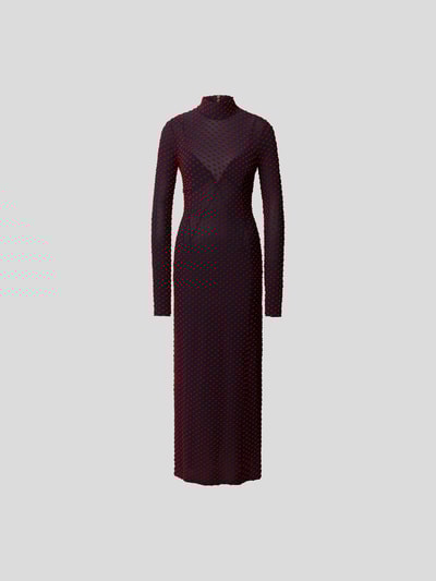 Paco Rabanne Maxikleid mit Polka Dots Dunkelblau 2