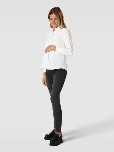 Mamalicious Umstands-Bluse mit Bindegürtel Modell 'LETICIA' Weiss 1