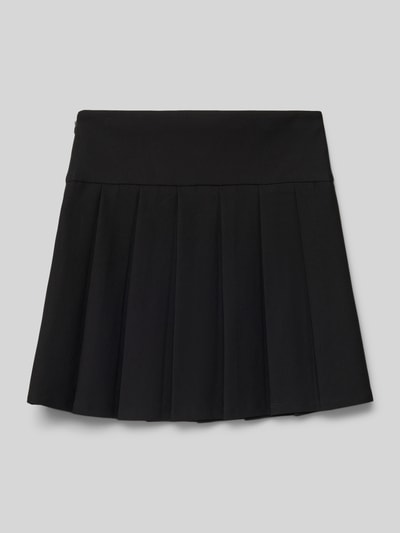 GUESS Faltenrock mit Ziersteinbesatz und Label-Applikation Black 3