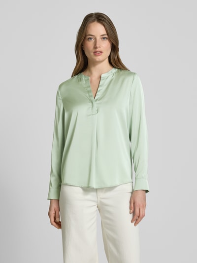 Christian Berg Woman Selection Regular fit blouse met tuniekkraag Lindegroen - 4