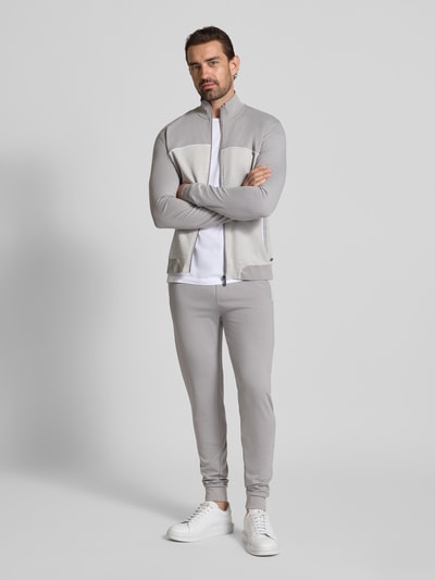 BOSS Regular Fit Sweatpants aus Baumwoll-Mix Hellgrau 1