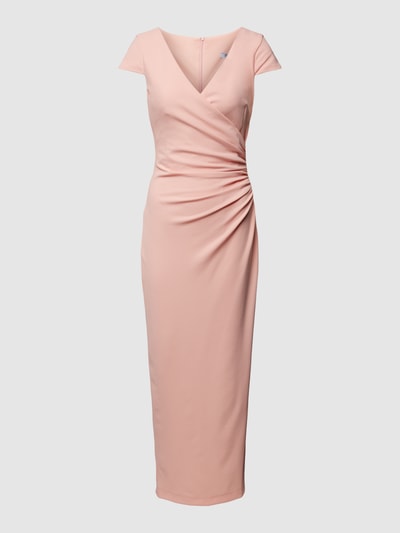 Paradi Cocktailkleid mit seitlicher Raffung Pink 2