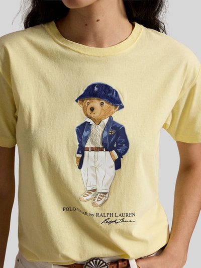Polo Ralph Lauren Regular Fit T-Shirt mit Polo-Bear-Print GELB 3