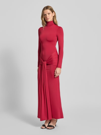 Bardot Slim Fit Abendkleid mit Rollkragen Modell 'Alix' Bordeaux 1
