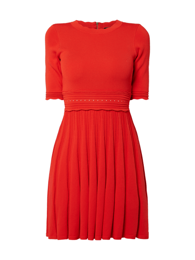 Ted Baker Strickkleid mit 1/2-Arm Rot 2