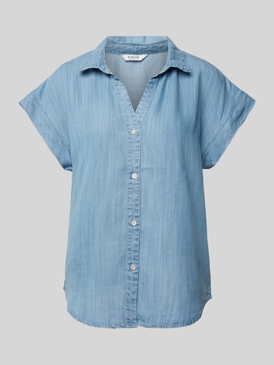 B.Young T-shirt z imitacji denimu model ‘Lana’ Jasnoniebieski 2