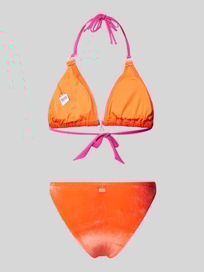 Banana Moon Bikiniset met logo-applicatie, model 'YEROOAKA NEOSUN' Oranje - 3