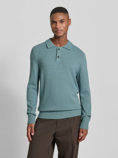 Marc O'Polo Regular Fit Strickpullover aus Woll-Mix  Eisblau 4