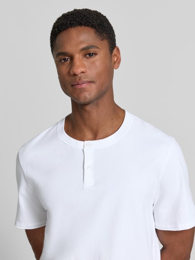 DRYKORN T-Shirt mit kurzer Knopfleiste Modell 'ENIL' Weiss 3
