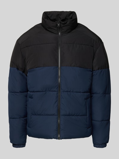 Jack & Jones Kurtka pikowana ze stójką model ‘MAZE’ Granatowy 2