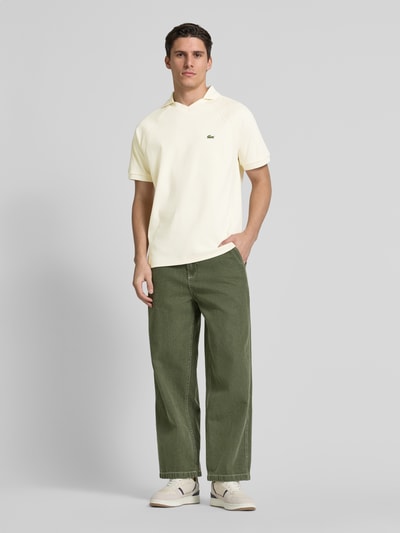 Lacoste Classic Fit Poloshirt mit Label-Stitching Offwhite 1