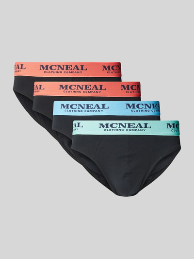 MCNEAL Slip mit elastischem Logo-Bund im 3er-Pack Black 1