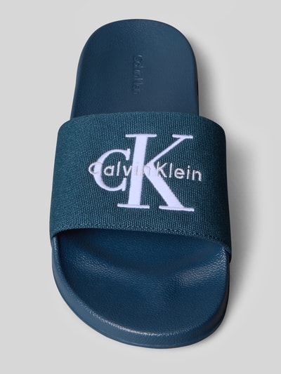 CK Calvin Klein Badeschuhe mit Logo Print Marine 4