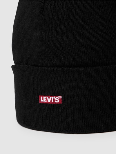 Levi's® Beanie mit Label-Stitching Modell 'BABY TAB LOGO' Black 2