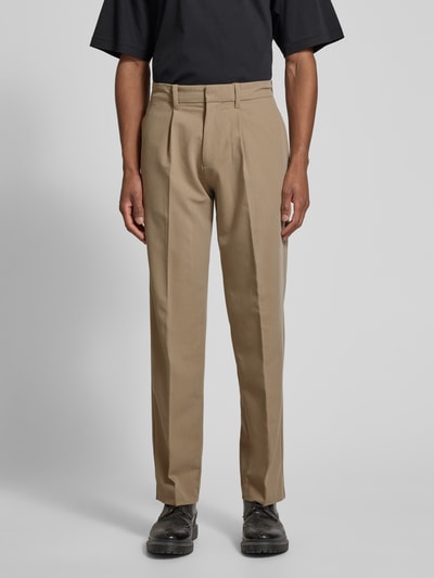 Jack & Jones Premium Loose Fit Stoffhose mit Bundfalten Modell 'KARL' Beige 4