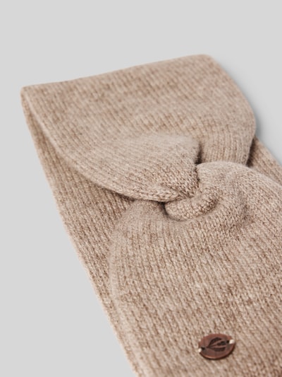 Fraas Kaschmirstirnband mit Label-Applikation Beige 2