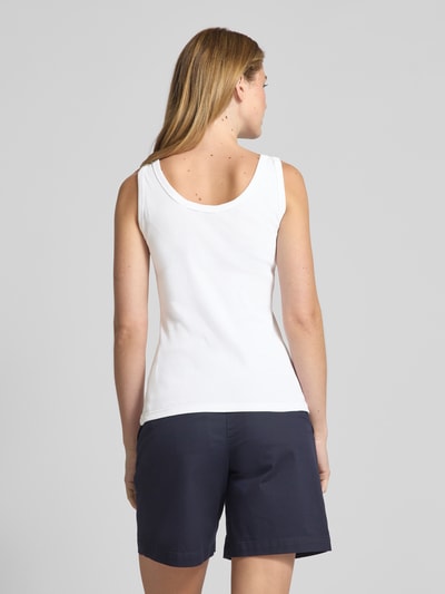 Gant Tanktop met geribde ronde hals Wit - 5