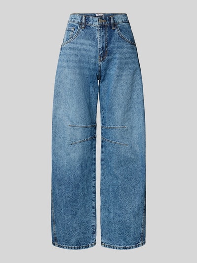 Review Barrel Fit Jeans mit Eingrifftaschen Blau 2