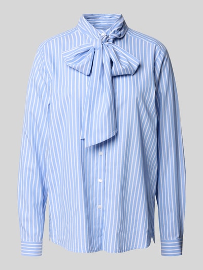 Milano Italy Relaxed fit overhemdblouse met knoopsluiting Lichtblauw - 2