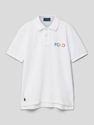 Polo Ralph Lauren Teens Poloshirt mit Label-Stitching Weiss 1