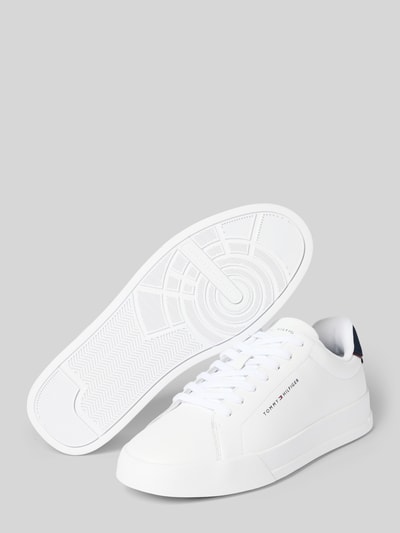 Tommy Hilfiger Low Top Sneaker aus echtem Leder Weiss 4