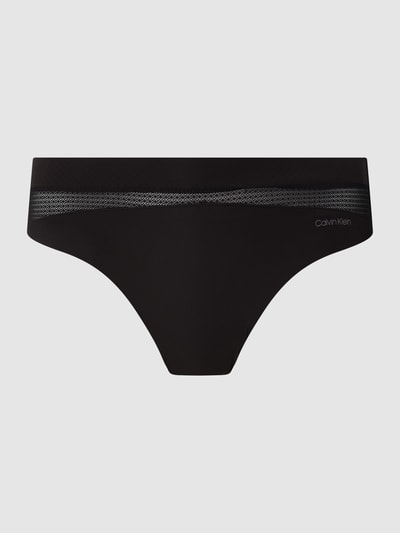 Calvin Klein Underwear String met contrastinzet  Zwart - 2