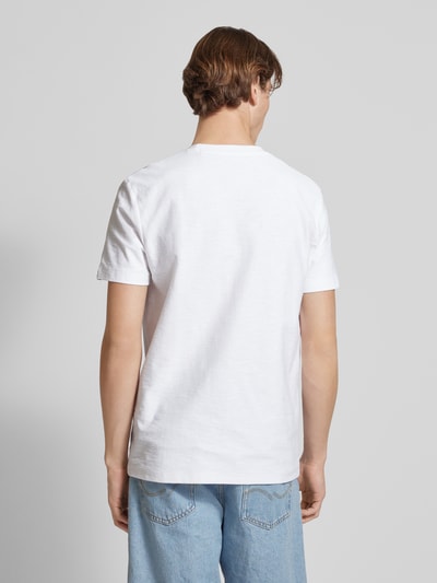 Tom Tailor Denim Basic Fit T-Shirt mit Brusttasche Weiss 5