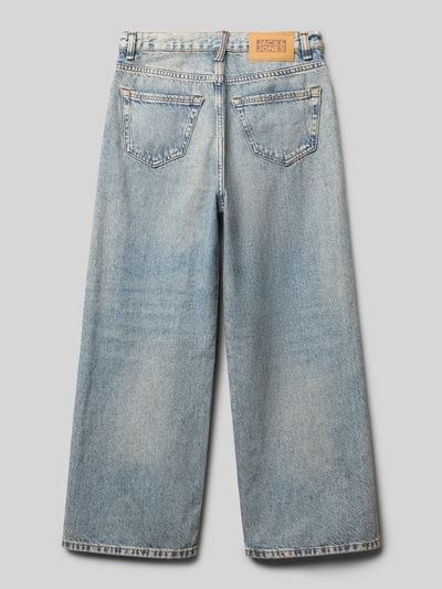 Jack & Jones Wide fit jeans met logopatch, model 'Dave' Lichtblauw - 3