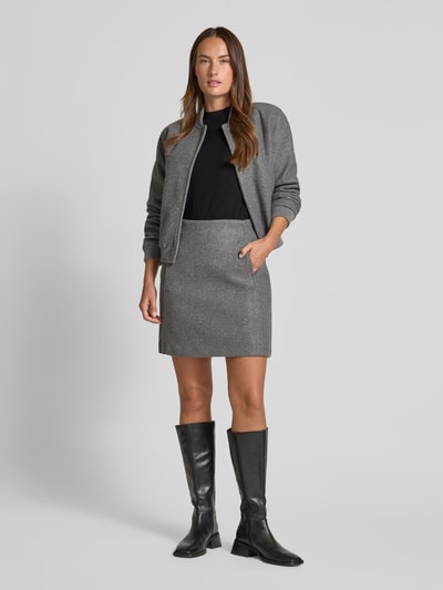 Vero Moda Minirok met steekzakken opzij, model 'FORTUNEALLISON' Middengrijs - 1