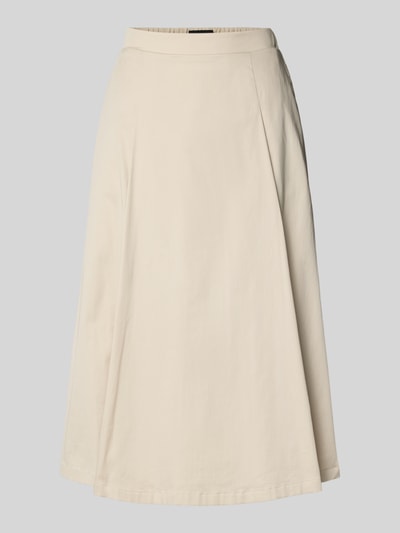 s.Oliver BLACK LABEL Uitlopende midirok met bandplooien Zand - 2