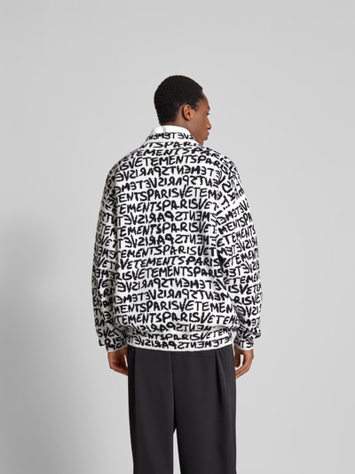 VETEMENTS Oversized Wollpullover mit Stehkragen Weiss 5