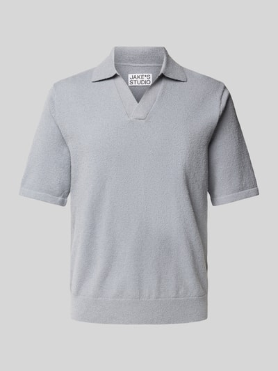 JAKE*S STUDIO MEN Poloshirt mit Strukturmuster Sky 2