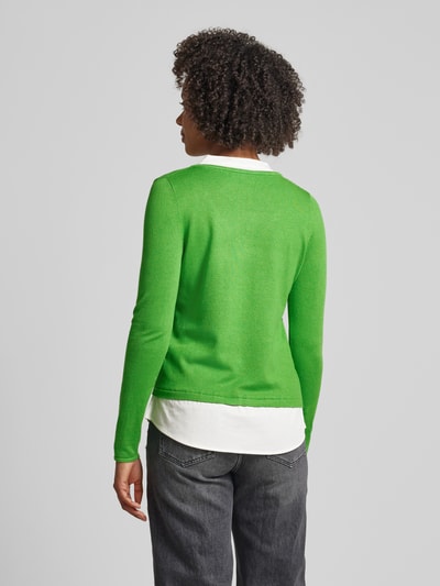 comma Gebreide pullover met dubbele-laagjeslook Groen - 5