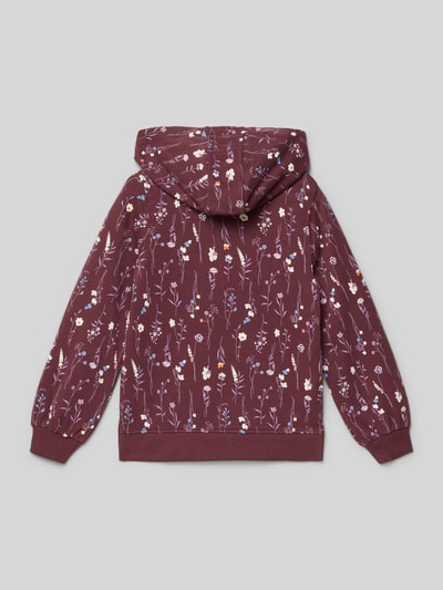 s.Oliver RED LABEL Regular fit hoodie van katoenmix Bordeaux - 3