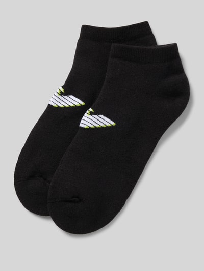 Emporio Armani Socken mit Label-Print im 2er-Pack Black 1