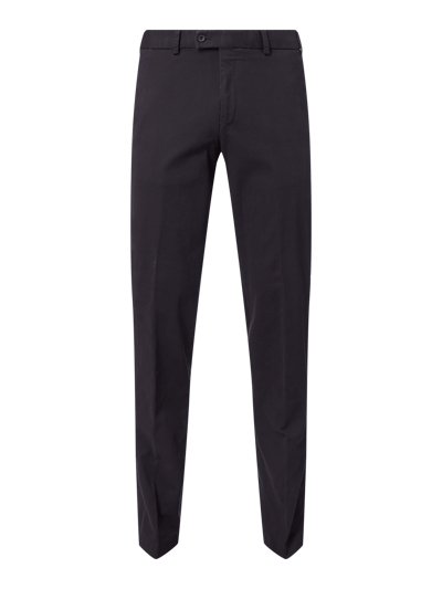 Hiltl Regular Fit Chino mit Webstruktur Anthrazit 1