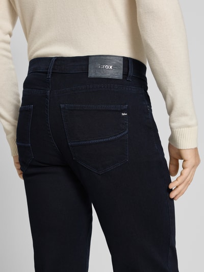 Brax Regular Fit Jeans mit Kaschmir-Anteil Modell 'Cadiz' Dunkelblau Melange 3