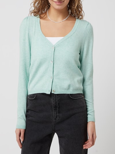 Only Cardigan van viscosemix, model 'Lely' Mintgroen - 4