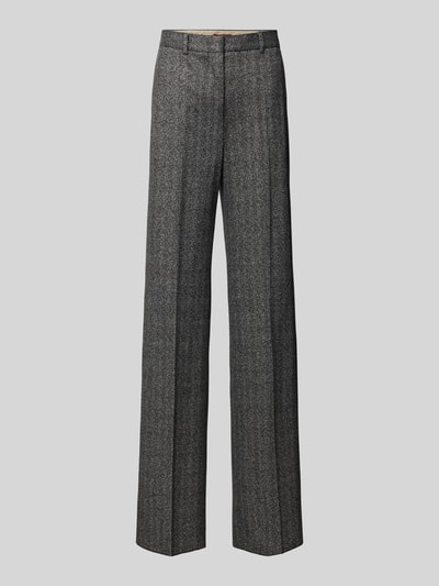 Max Mara Studio Stoffen broek met bandplooien Zwart - 1