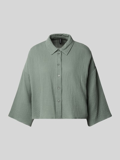 Vero Moda Loose Fit Hemdbluse aus reiner Baumwolle Modell 'NATALI' Schilf 2