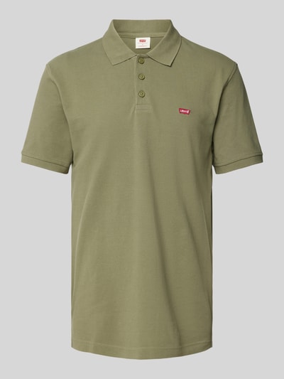 Levi's® Standartd fit poloshirt met labelbadge Olijfgroen - 1