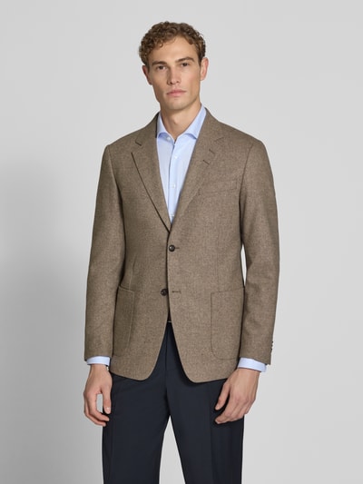 Tiger of Sweden Slim Fit Sakko aus reiner Viskose Modell 'Justin' Beige 4
