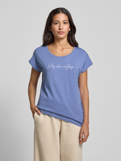 LASCANA Regular Fit T-Shirt aus Viskose-Mix Modell 'Cozy Dreams' Blau 4