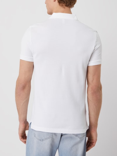 Lacoste Slim fit poloshirt van piqué Wit - 5