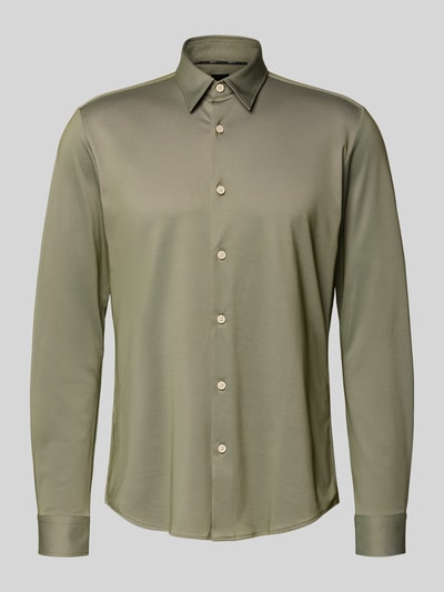 BOSS Slim Fit Businesshemd aus atmungsaktivem Material Gruen 2